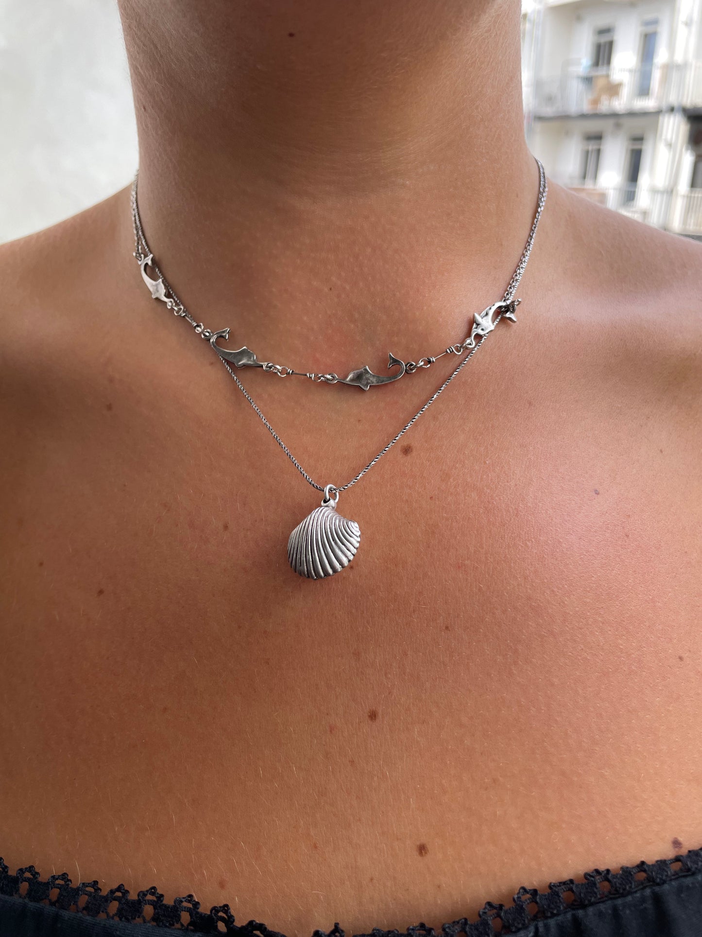 Chunky Scallop Necklace