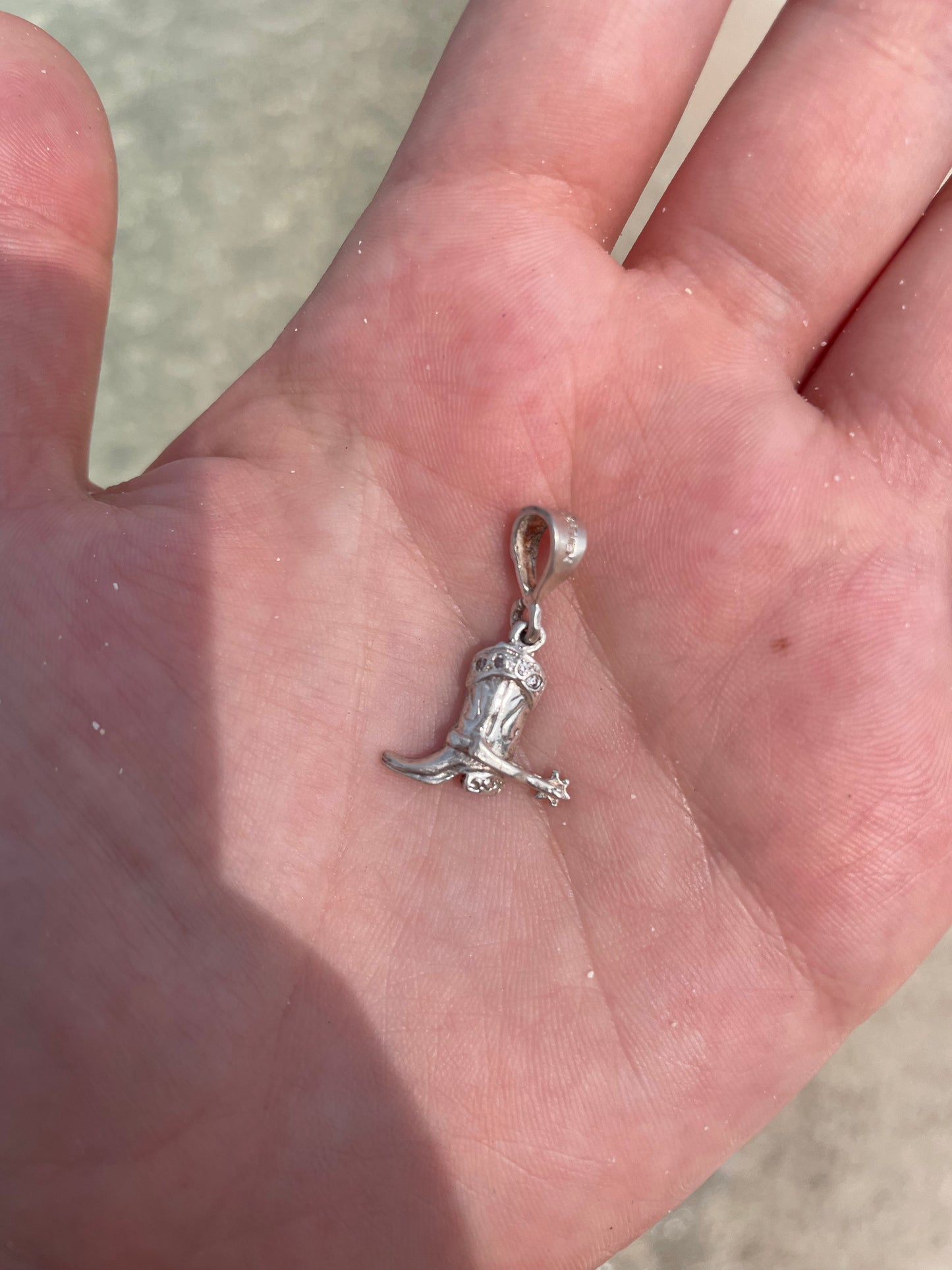 Cowboy bootie charm