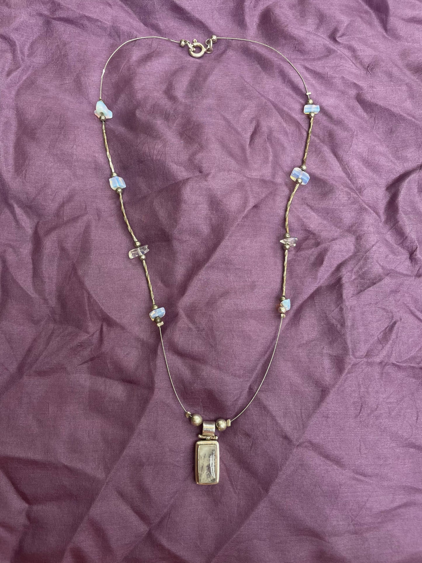 Moonstone Chandelier Necklace