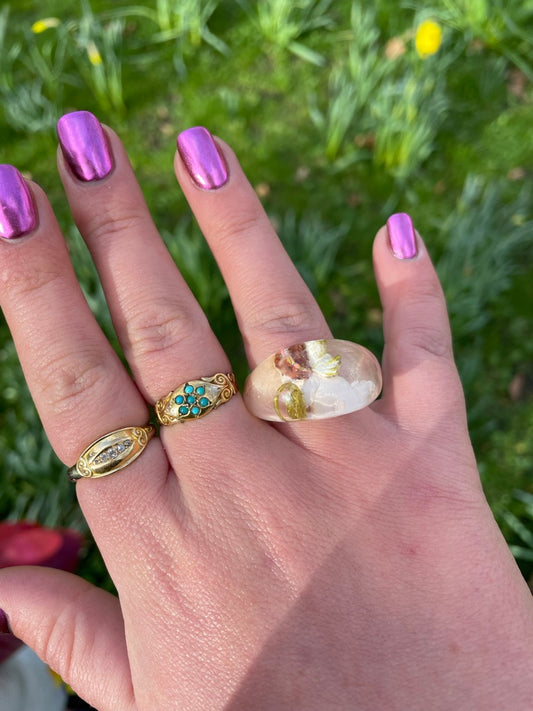 Victorian Gold Turquoise Ring