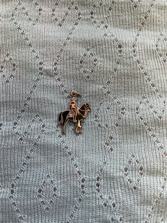 Enamel Cowboy Charm