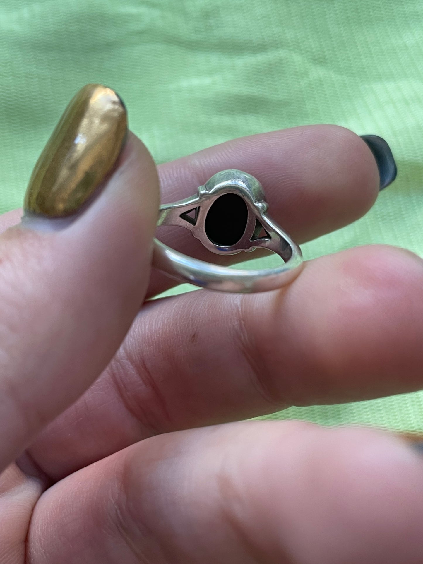 Juicy Cabochon Garnet Ring