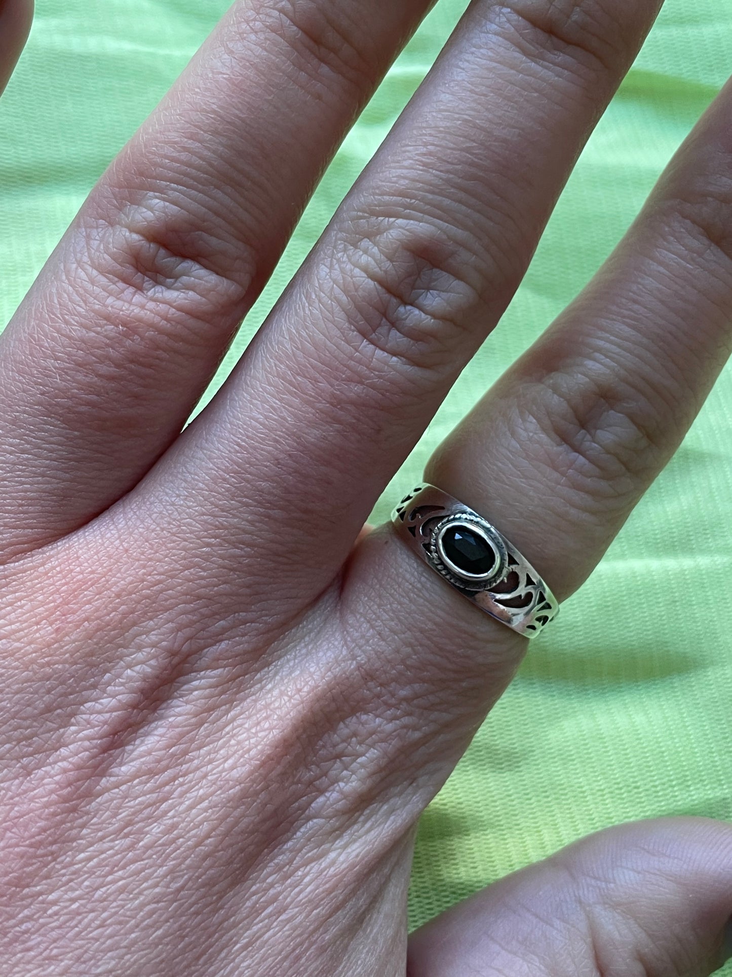 Juicy Cabochon Garnet Ring