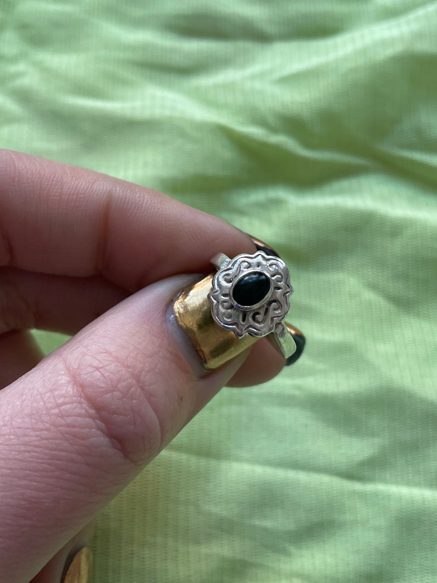 Cartouche Onyx Ring