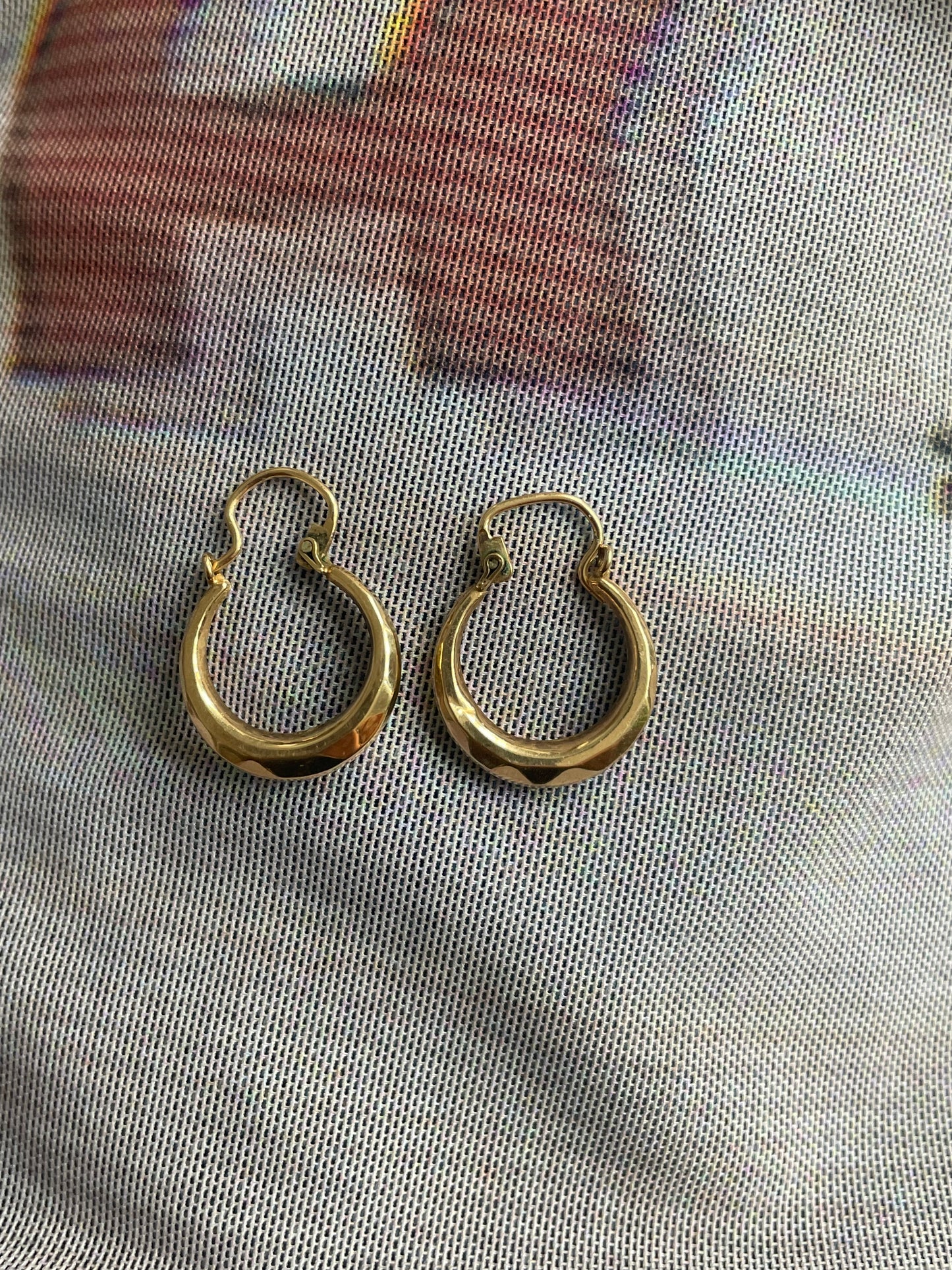 9ct Gold Horseshoe Hoops