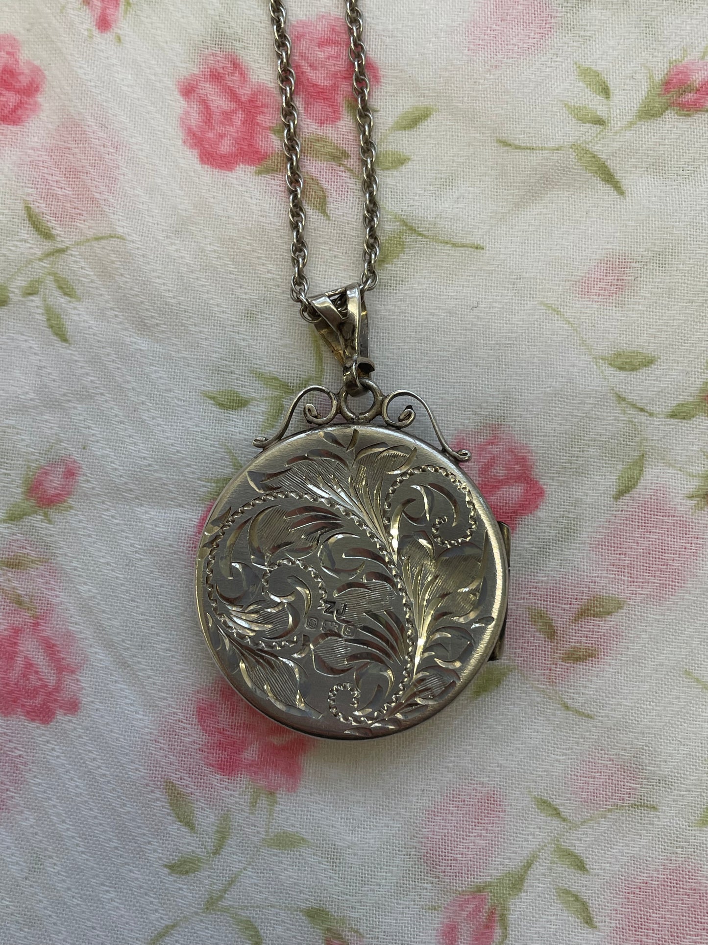 Big Round Engraved Locket