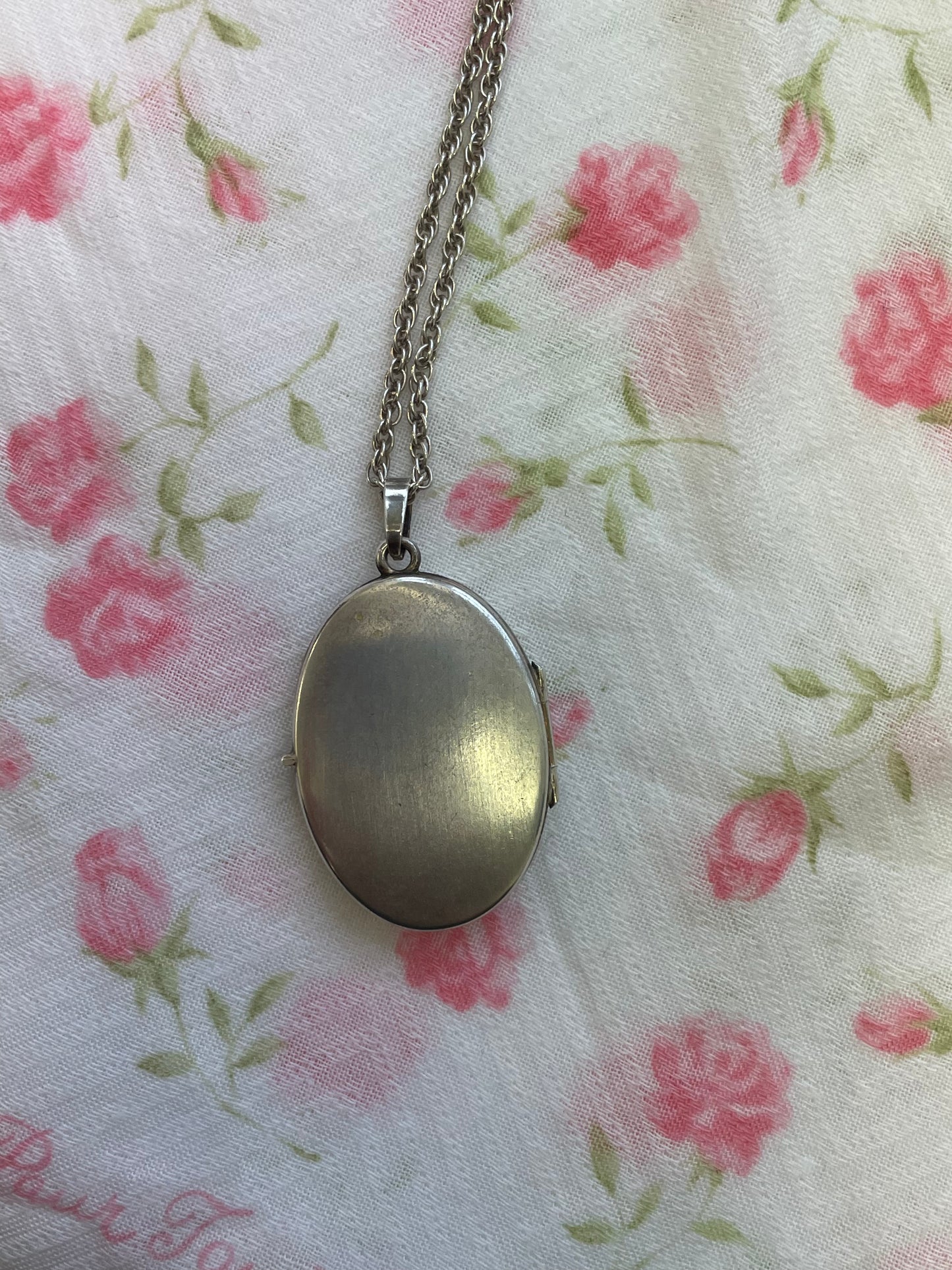 Big Oval Floral Locket