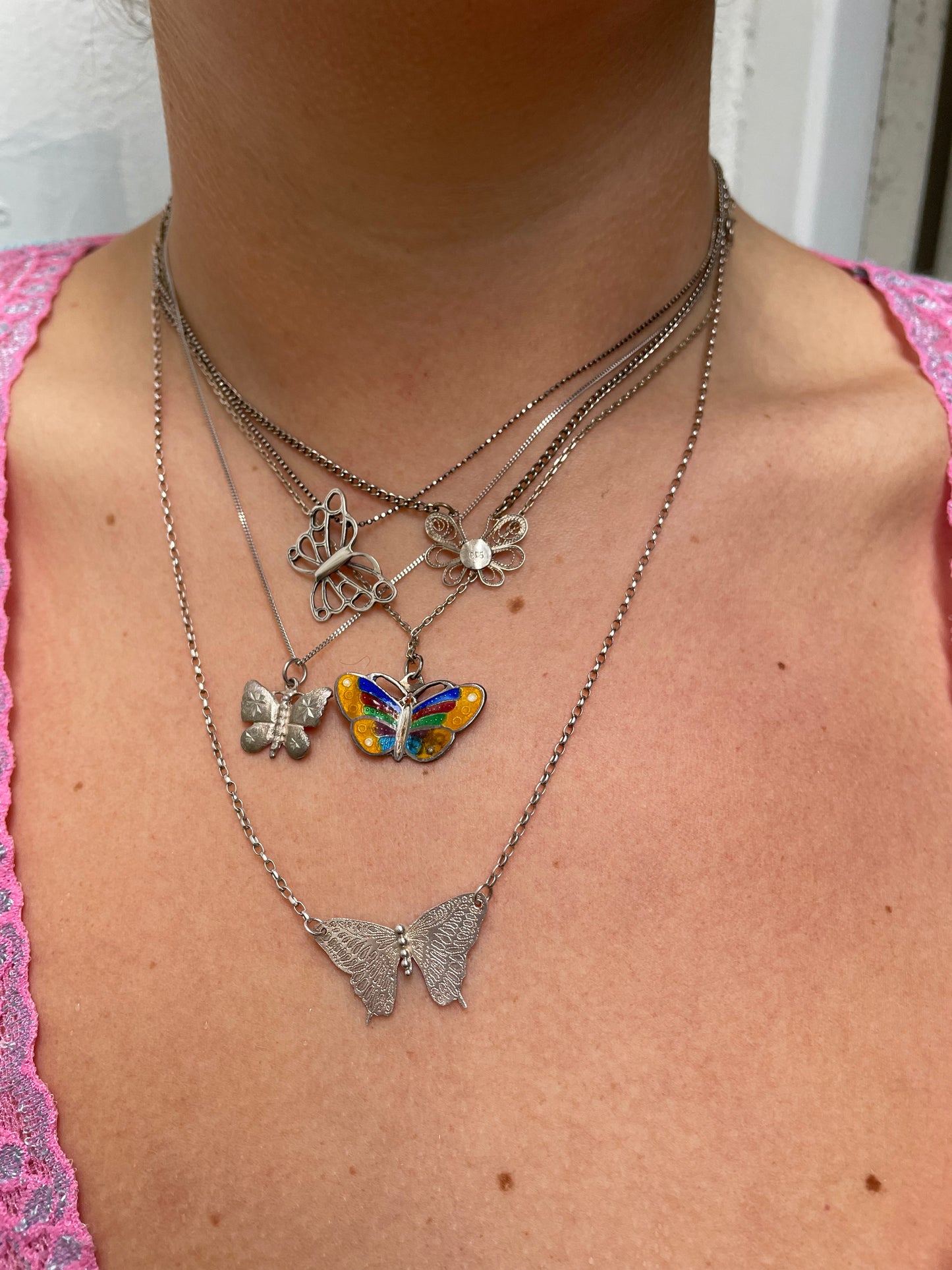 Cut Out Butterfly Necklace