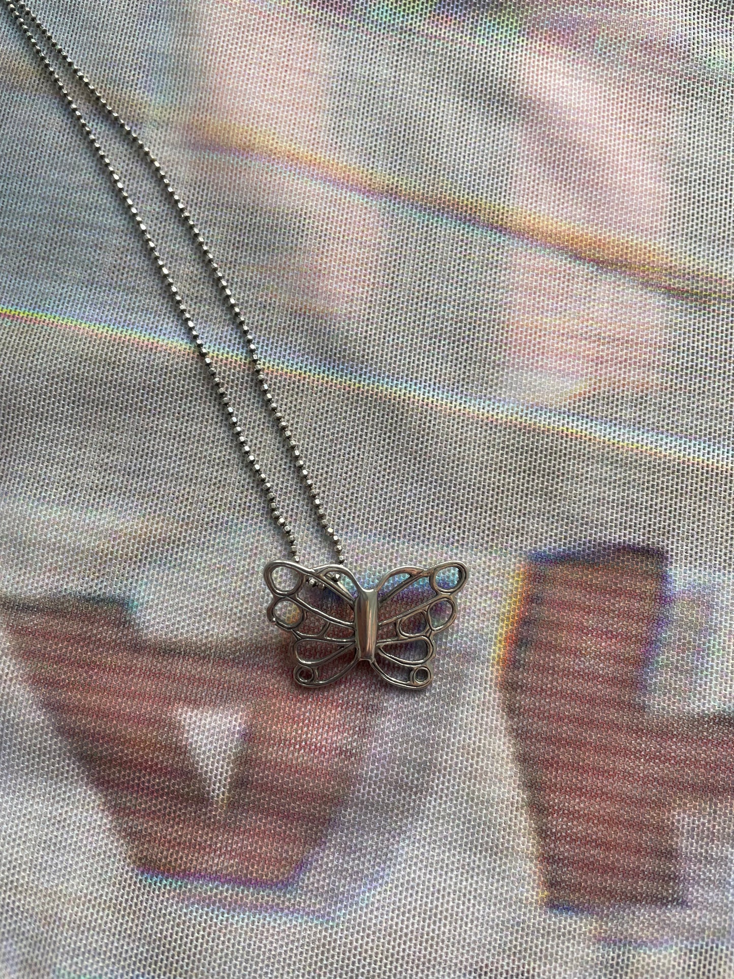 Cut Out Butterfly Necklace